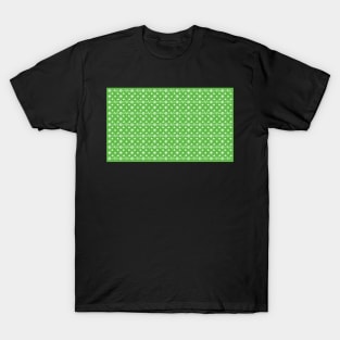 COVID 19 Pattern Green White T-Shirt